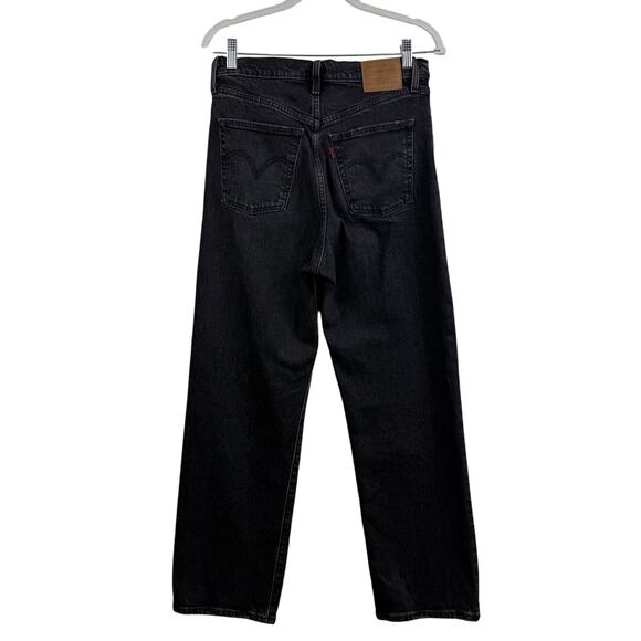 Levi’s Premium Ribcage Straight Ankle Charcoal Jeans Size 28 Buttonfly High Rise - Picture 5 of 12